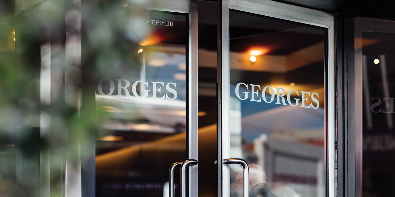 georges restaurant front doors
