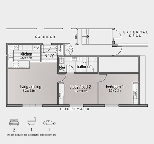Karana Apartment 19 floor plan