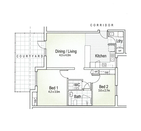 Floor plan Apartment 8